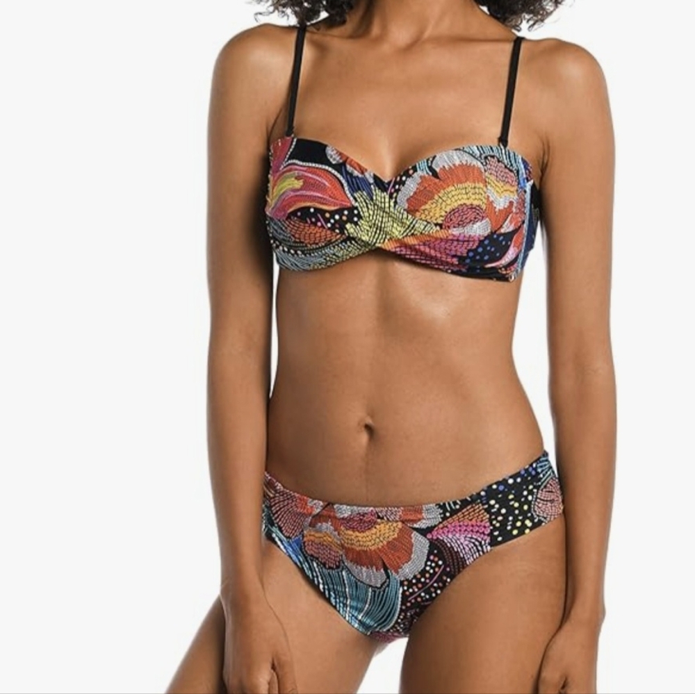 La Blanca Women's Bandeau Bikini Top size 10 NWT $62